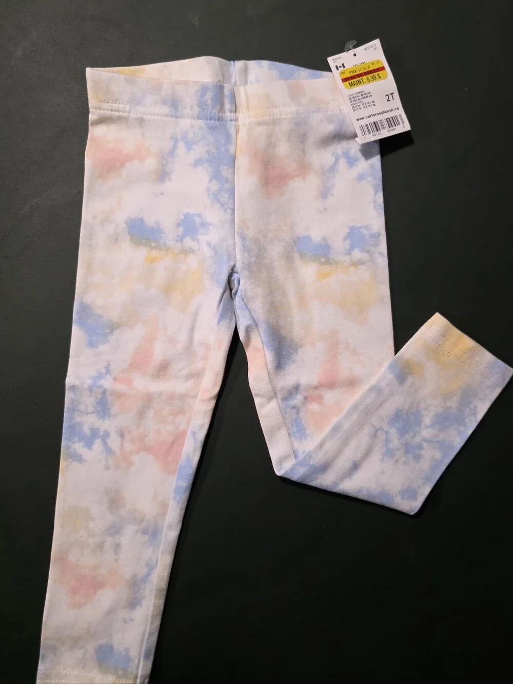 OshKosh B'gosh Pastel Tie-Dye Leggings - Blue, Pink, Yellow